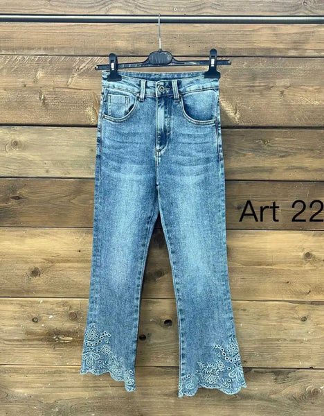 Trish’s Embroidered Jeans