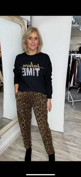 Leopard Print Trousers