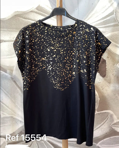 Black Top with Gold Fleck