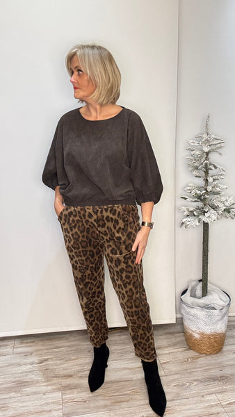 Leopard Print Trousers